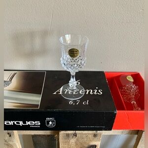 Cristal D’ Arques France Set of 5 Dessert Wine Glasses 6.7cl
